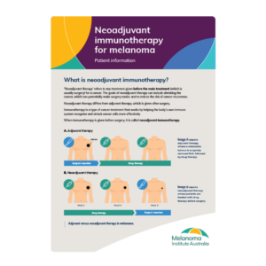 Neoadjuvant Immunotherapy for Melanoma Brochure (Download Only)